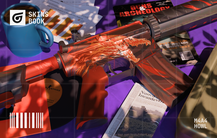 M4A4 | Howl Factory New, the only Contraband skin in CS2 (CS:GO), widely regarded as one of the most expensive CS2 (CS:GO) skins due to its limited supply, iconic artwork, and removal from drops.