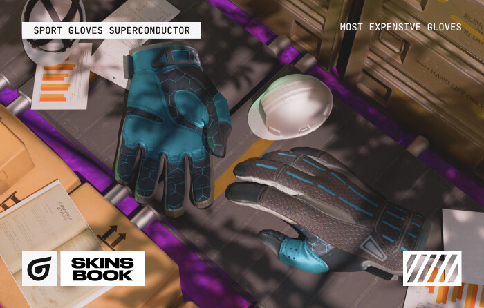 Sport Gloves | Superconductor are rare CS2 (CS:GO) gloves and among the CS2 (CS:GO) most expensive gloves, valued as high-value CS2 gloves for their futuristic blue design, making them some of the most valuable gloves CS2 and expensive gloves Counter Strike collectors seek, with prices peaking around $33,000 and currently near $10,000–$12,000.