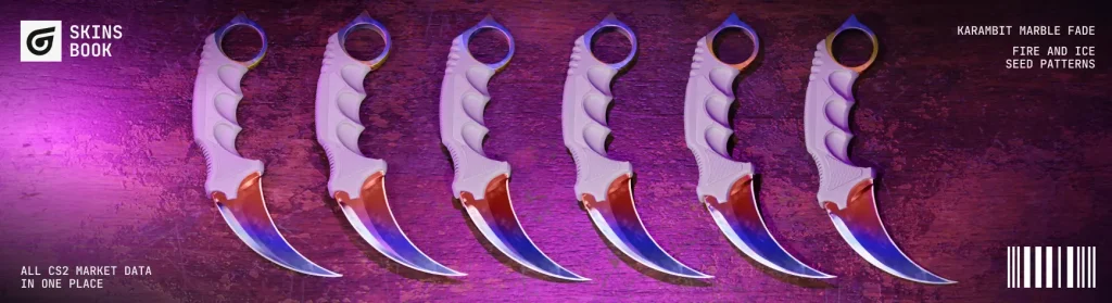 karambit marble fade patterns​