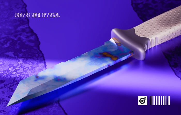 Ursus Knife Case Hardened Blue Gem in CS2, released with the A New Horizon update on August 1, 2018. This Case Hardened knife from the Horizon and Danger Zone Cases features randomized blue, purple, and gold patterns across its blade, making high-blue pattern seeds especially desirable among collectors seeking an affordable Blue Gem knife.