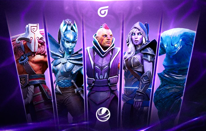 Dota 2 Agility heroes, including Anti-Mage, Juggernaut, Phantom Assassin, Terrorblade, Kez, and Hoodwink, in the Dota 2 character list.